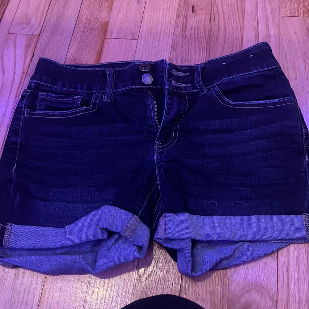 just your blue shorts